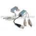 Extensor Balun de Video & Audio c/energía 100 m Cat5e/6 CCTV